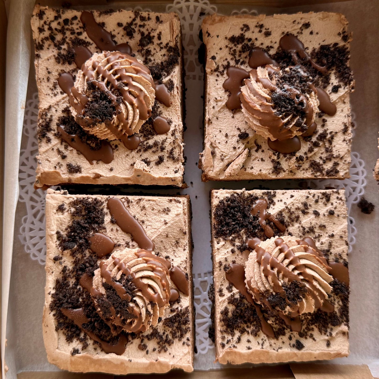 Triple Chocolate Pie Bar Party Platter