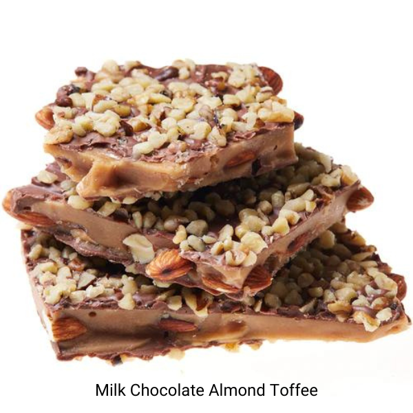 milk chocolate almond toffee