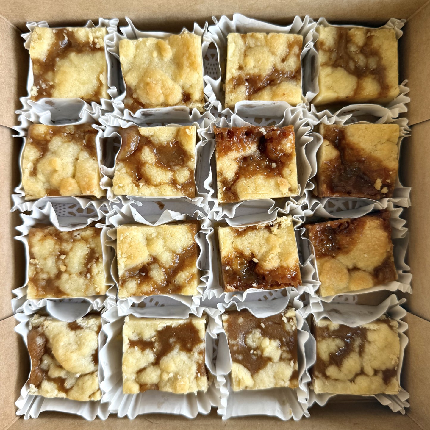 Gooey Toffee Bar Party Platter