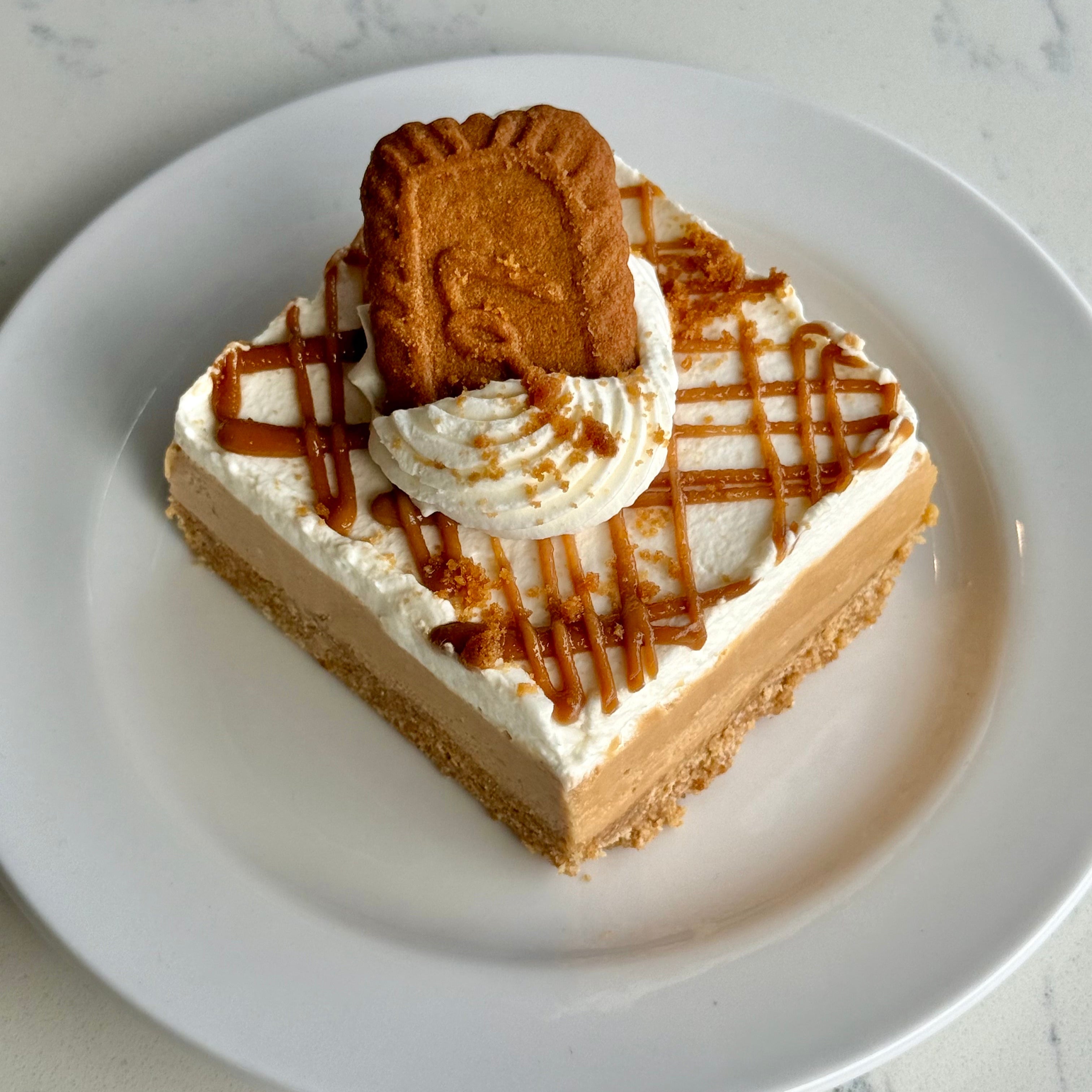 Biscoff Cookie Butter Cream Pie Bar