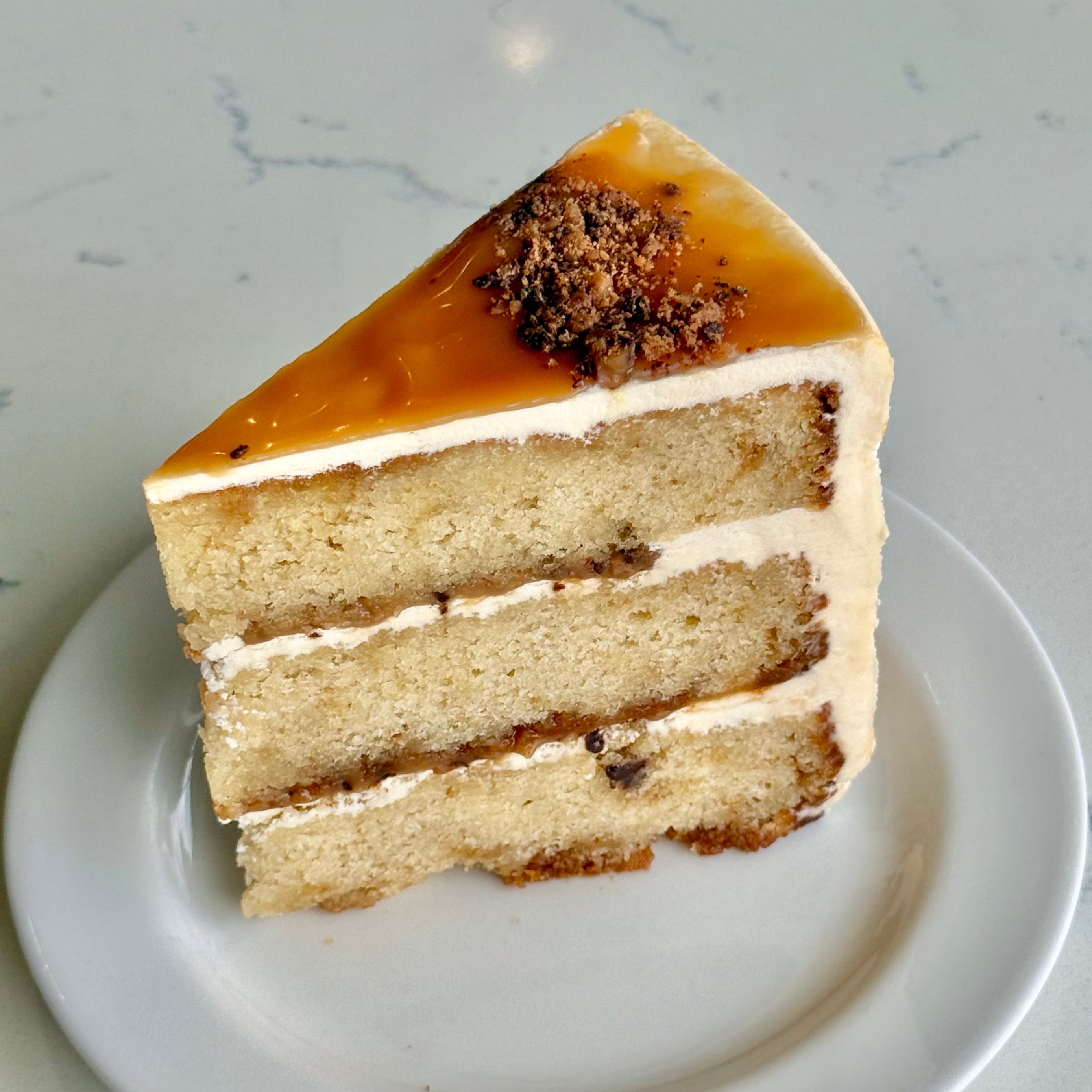 Toffee Crunch Cake Slice