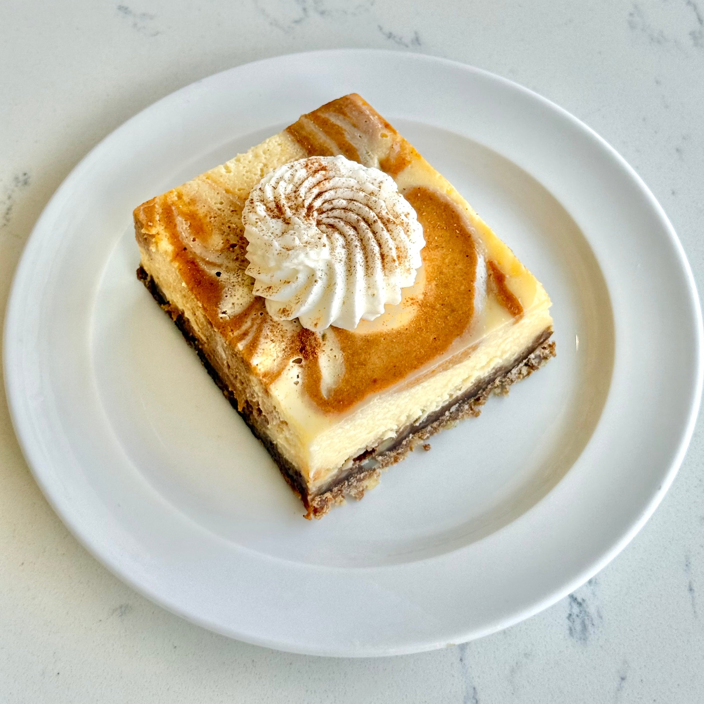 Pumpkin Swirl Cheesecake Bar