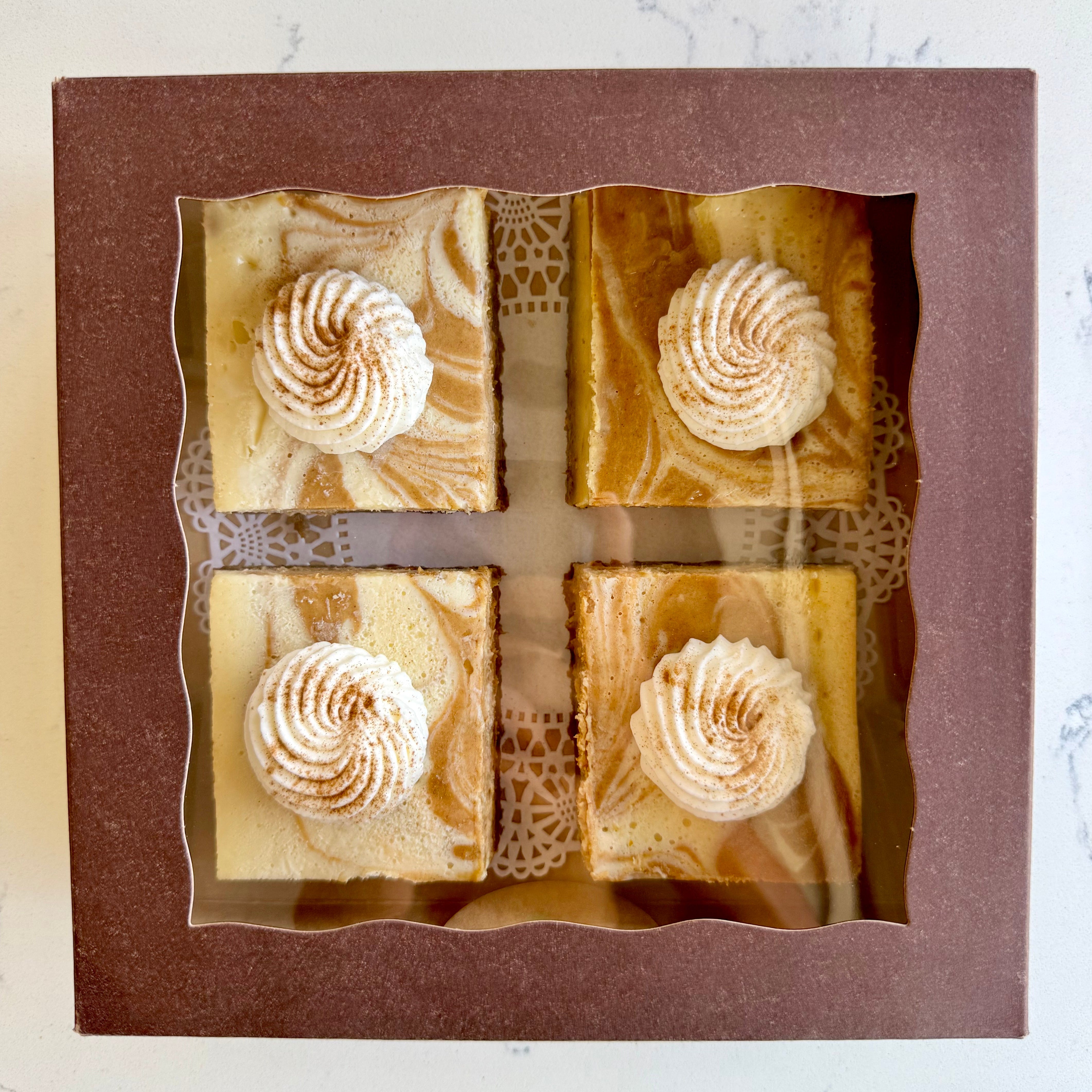 Pumpkin Swirl Cheesecake Bar Party Platter