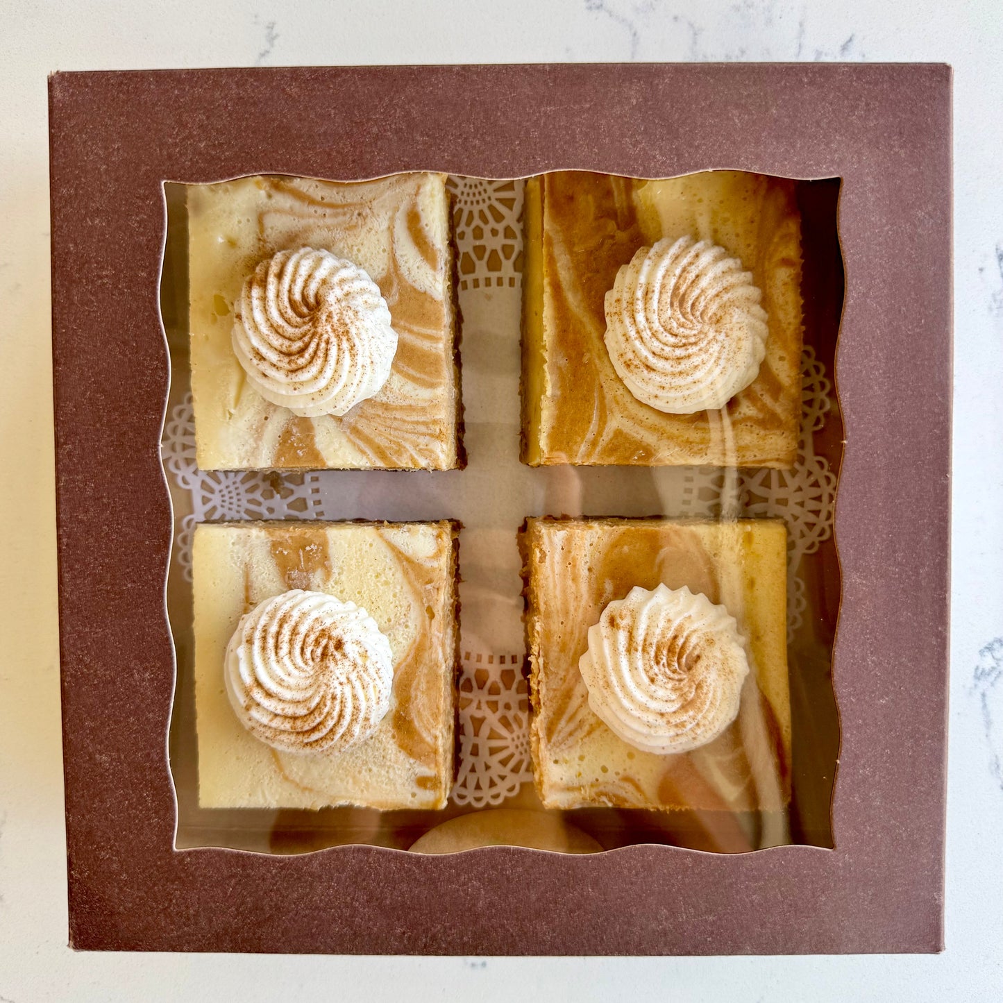 Pumpkin Swirl Cheesecake Bar Party Platter