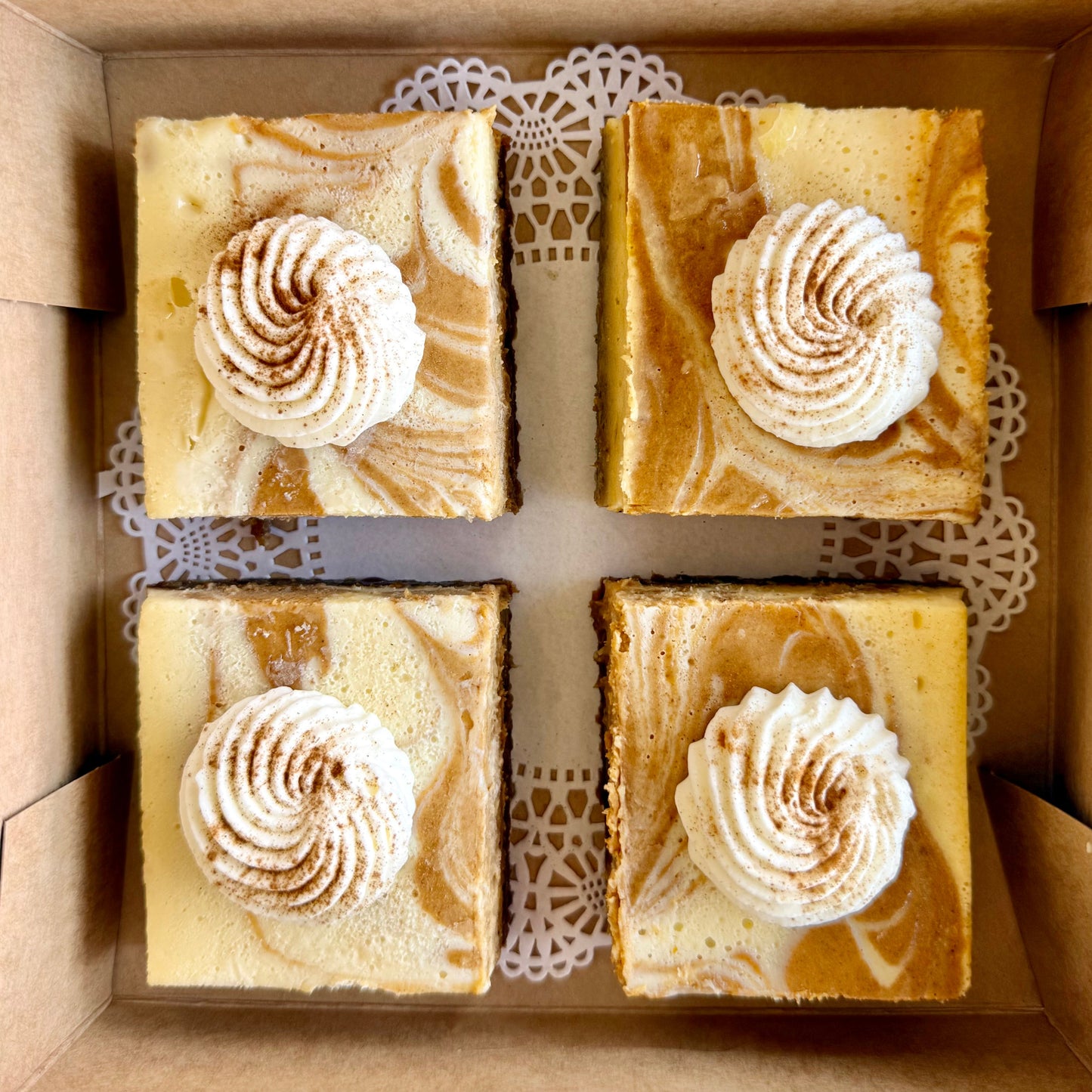 Pumpkin Swirl Cheesecake Bar Party Platter