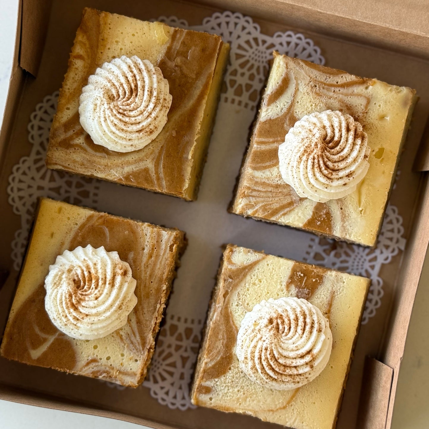 Pumpkin Swirl Cheesecake Bar Party Platter