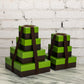 Signature Green And Brown Boxes Toffee Towers