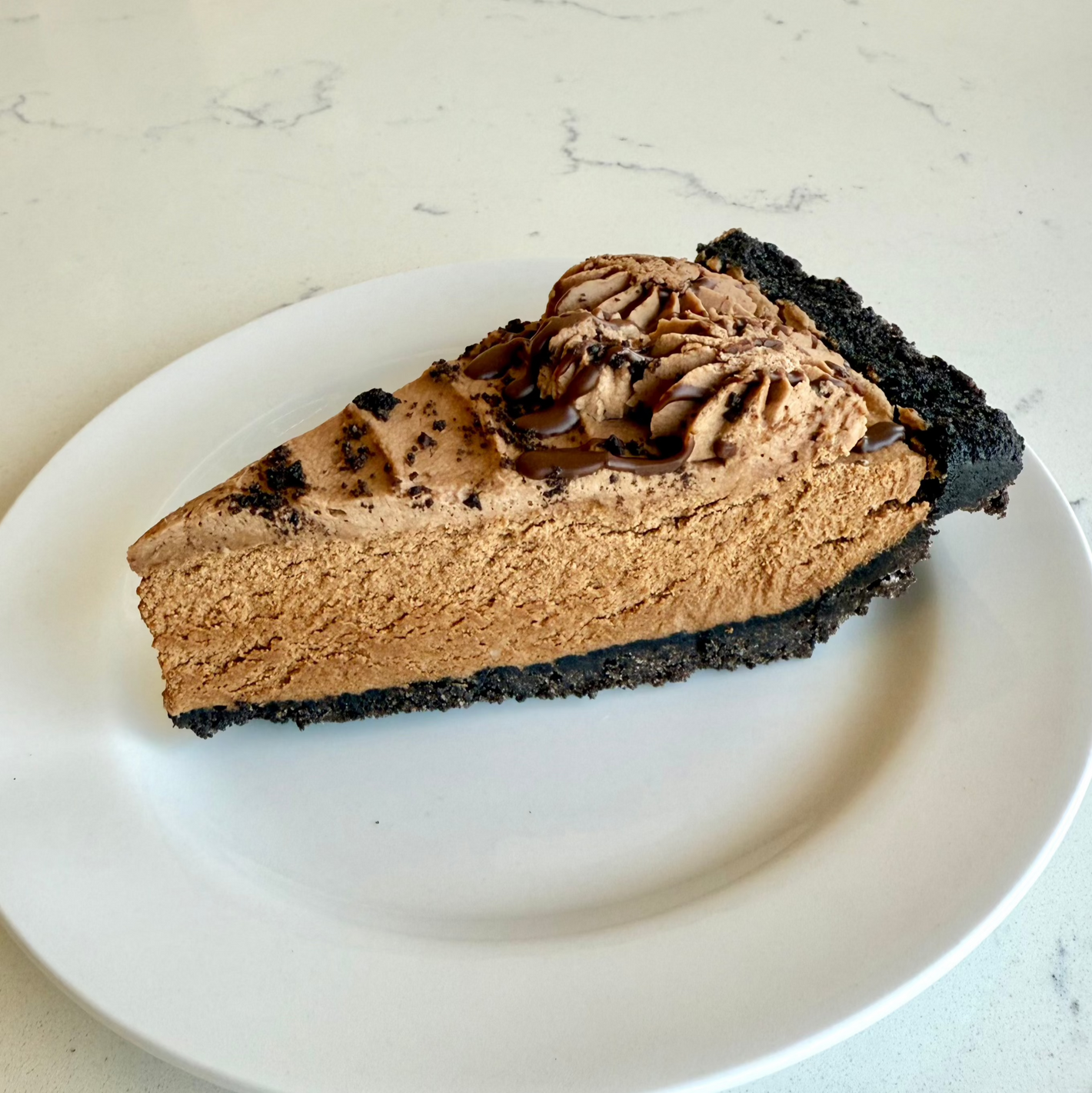 triple chocolate pie slice desserts tampa pies
