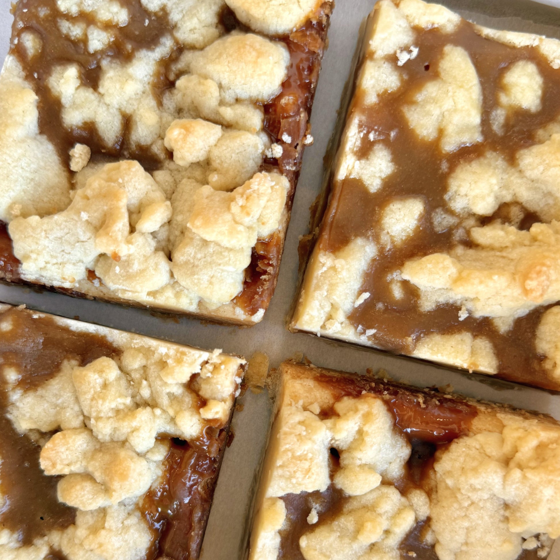 gooey toffee bar shortbread party platter dessert bars tampa bakery