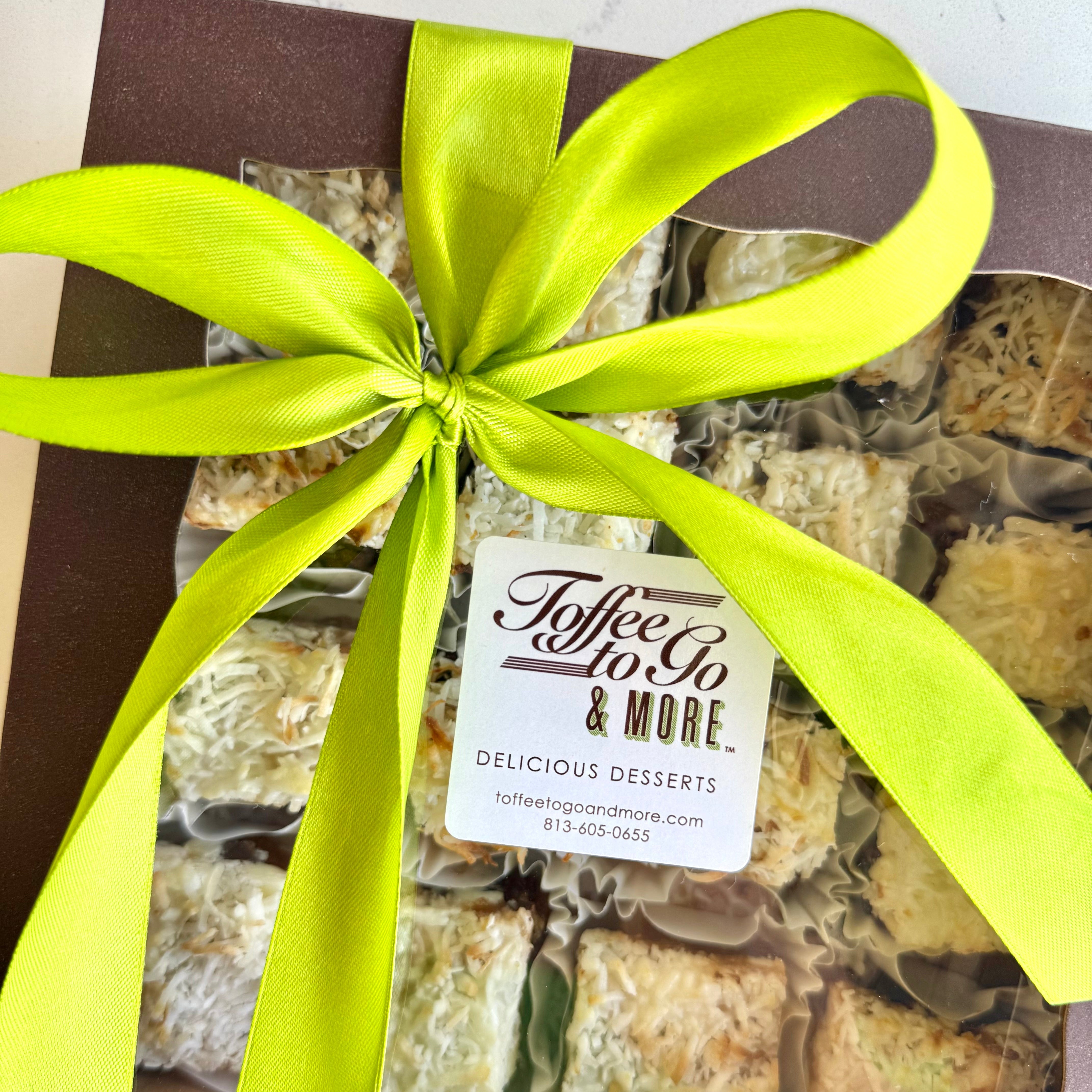 magic toffee bar minis dessert gift box party platter tampa bakery