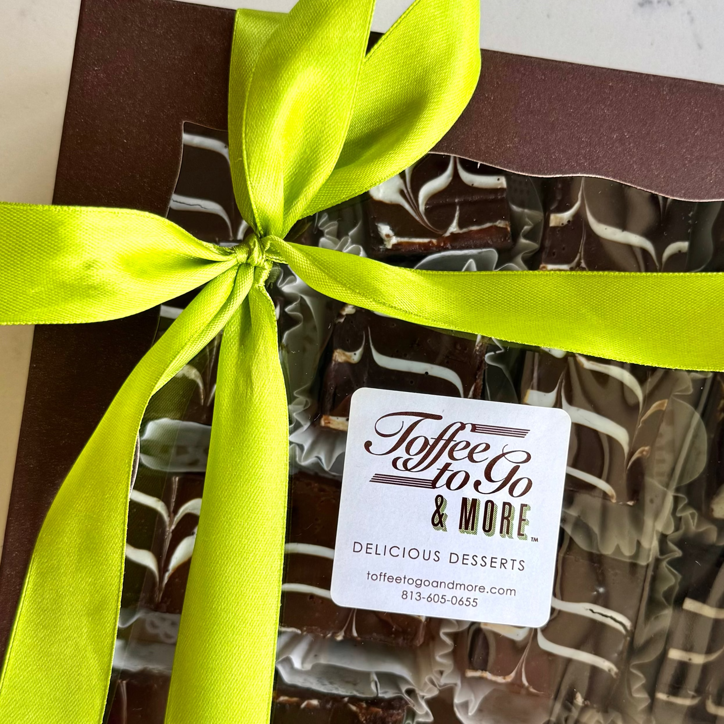 triple chocolate brownie party platter desserts tampa gift box dessert bars  3