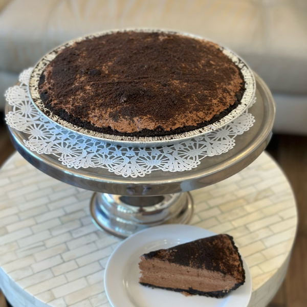 Best Whole Triple Chocolate Pie with slice Delicious Desserts Tampa